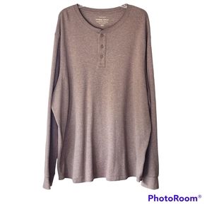 Mens Big&Tall thermal Henley